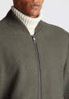 Remus Uomo Colter Wool Blend Bomber Jacket, Green
