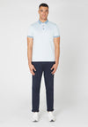 Remus Uomo Contrast Trim Polo Shirt, Light Blue