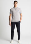 Remus Uomo Contrast Trim Polo Shirt, Grey