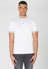 Remus Uomo Contrast Trim Polo Shirt, White