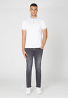 Remus Uomo Contrast Trim Polo Shirt, White