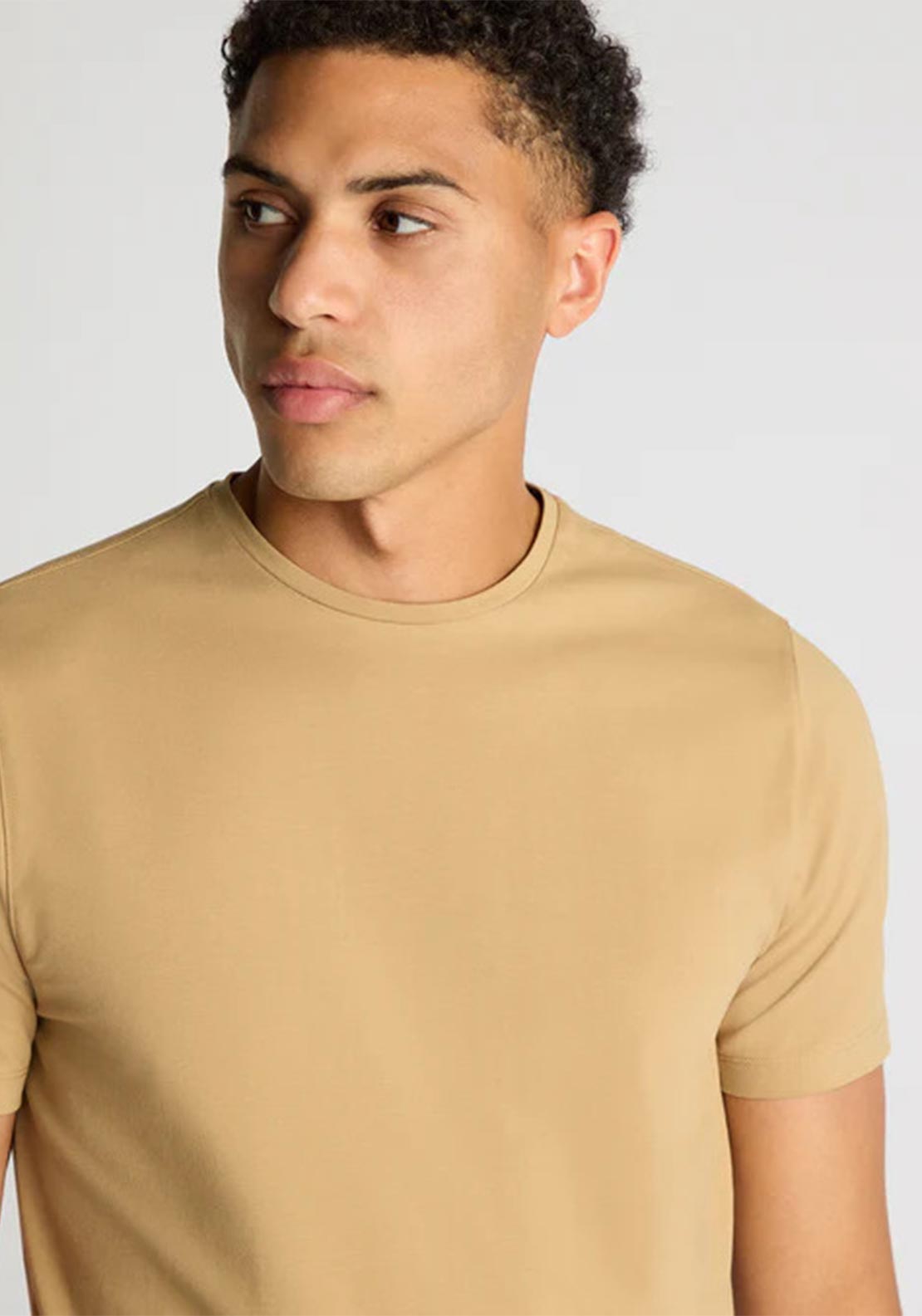 Remus Uomo Cotton Stretch T-Shirt, Beige