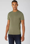 Remus Uomo Cotton Stretch T-Shirt, Olive Green