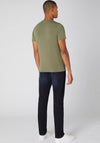 Remus Uomo Cotton Stretch T-Shirt, Olive Green