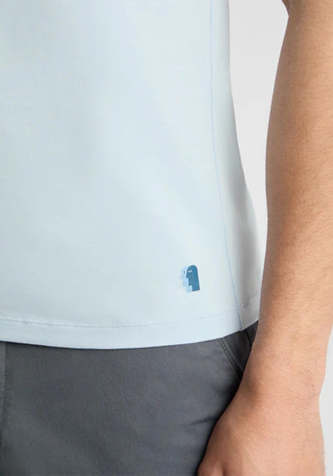 Remus Uomo Cotton Stretch T-Shirt, Light Blue