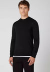 Remus Uomo Crew Neck Sweater, Black