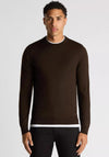 Remus Uomo Crew Neck Sweater, Brown