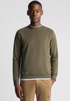 Remus Uomo Crew Neck Sweatshirt, Khaki Green