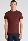 Remus Uomo Crew Neck Tapered Fit T-Shirt, Rusty Orange