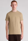 Remus Uomo Crew Neck Tapered Fit T-Shirt, Biscuit Beige