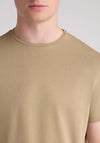Remus Uomo Crew Neck Tapered Fit T-Shirt, Biscuit Beige