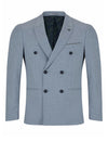 Remus Uomo Marino J Double Breasted Blazer, Grey