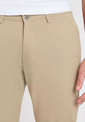 Remus Uomo Eldon Cotton Stretch Chinos, Stone