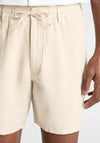 Remus Uomo Elio Linen Shorts, Light Beige