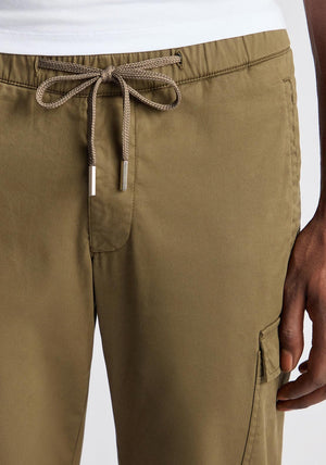 Remus Uomo Eton Slim Fit Cargo Trousers, Green