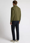 Remus Uomo Full Zip Overshirt, Khaki Green