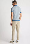 Remus Uomo Geo Knit Polo Shirt, Blue