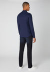 Remus Uomo Grandad Collar Shirt, Navy
