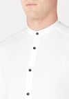 Remus Uomo Grandad Collar Shirt, White