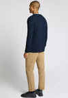 Remus Uomo Grid Knit Sweater, Navy