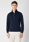 Remus Uomo Half Zip Sweatshirt, Navy