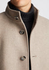 Remus Uomo Jonah Wool Rich Overcoat, Greige