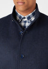 Remus Uomo Jonah Wool Rich Overcoat, Navy
