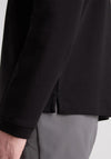 Remus Uomo Long Sleeve Polo Shirt, Black