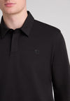 Remus Uomo Long Sleeve Polo Shirt, Black