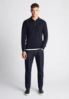 Remus Uomo Long Sleeve Polo Shirt, Navy