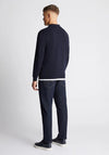 Remus Uomo Long Sleeve Polo Shirt, Navy