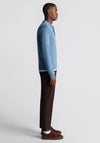 Remus Uomo Long Sleeve Polo Shirt, Sky Blue