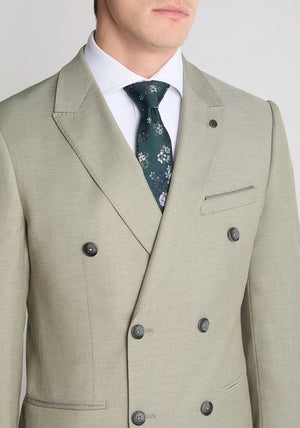 Remus Uomo Marine Double Breasted Suit Jacket, Light Green