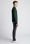 Remus Uomo Merino Wool Half Zip Sweater, Forest Green