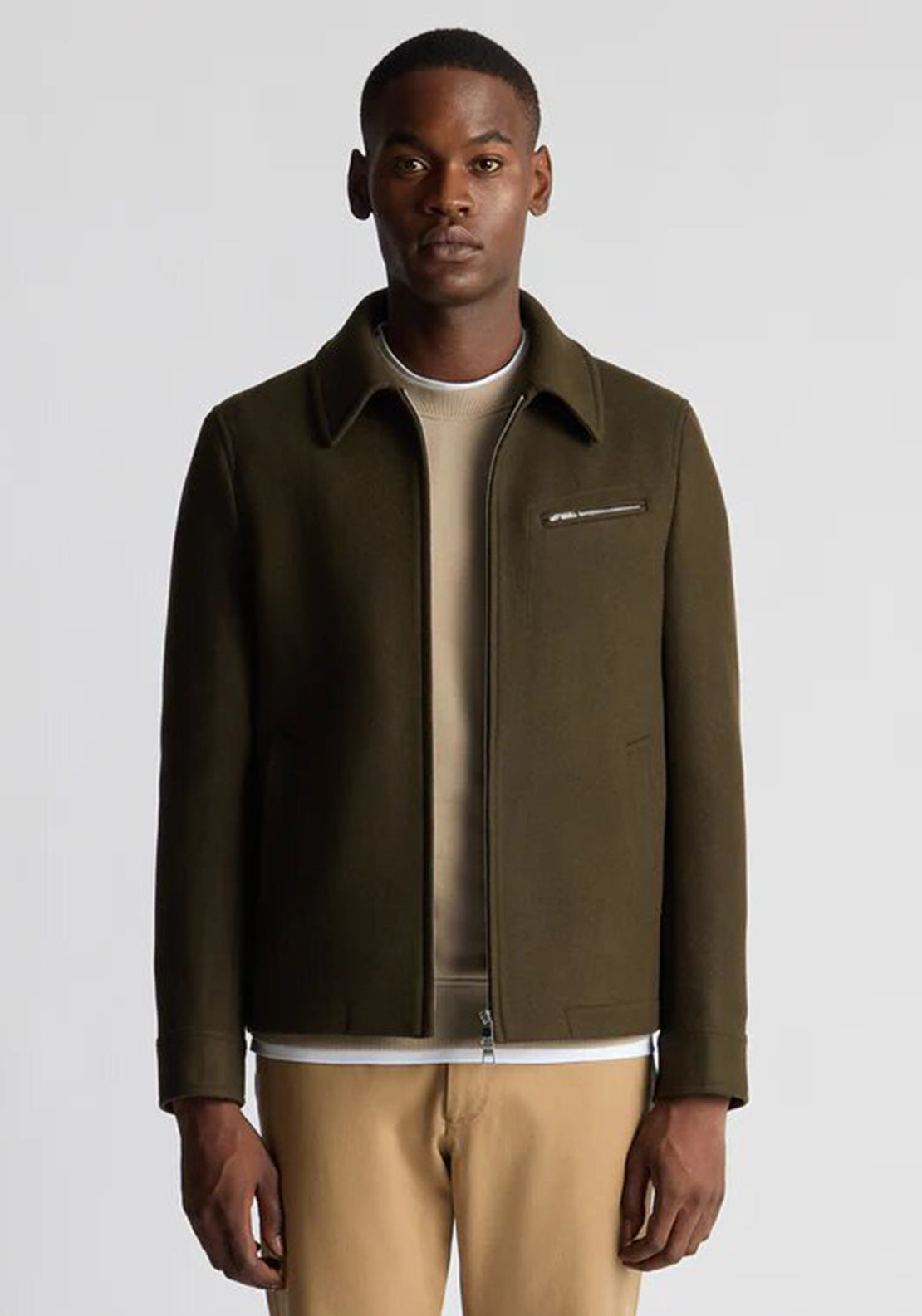Remus Uomo Oakley Italian Wool Blend Jaket, Dark Green