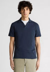 Remus Uomo Open Collar Polo Shirt, Navy