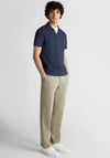 Remus Uomo Open Collar Polo Shirt, Navy