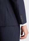 Remus Uomo Palucci Pin Stripe Three Piece Suit, Navy