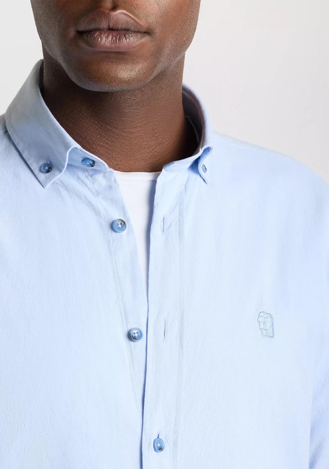 Remus Uomo Parker Oxford Shirt, Powder Blue
