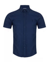 Remus Uomo Parker Short Sleeve Oxford Shirt, Navy