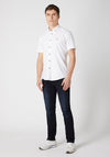 Remus Uomo Parker Tapered Short Sleeve Shirt, White
