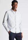 Remus Uomo Parker Striped Tapered Shirt, Blue & White