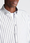 Remus Uomo Parker Striped Tapered Shirt, Blue & White