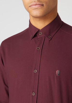 Remus Uomo Parker Tapered Fit Shirt, Burgundy