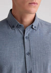 Remus Uomo Parker Tapered Long Sleeve Shirt, Blue