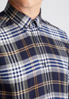 Remus Uomo Rome Plaid Shirt, Dark Blue Multi
