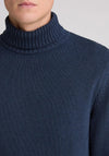 Remus Uomo Polo Neck Jumper, Dark Blue