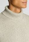 Remus Uomo Polo Neck Jumper, Greige