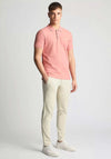 Remus Uomo Textured Polo Shirt, Coral