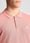 Remus Uomo Textured Polo Shirt, Coral